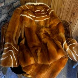Gorgeous Full Length Weasel Fur Coat